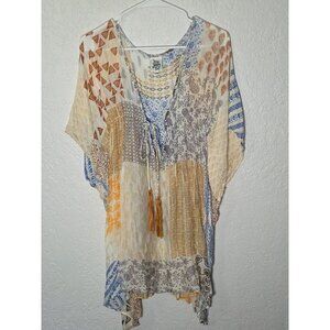 Women's Ivy Jane S/M Beachy Cover Up Boho Flowy Light Weight